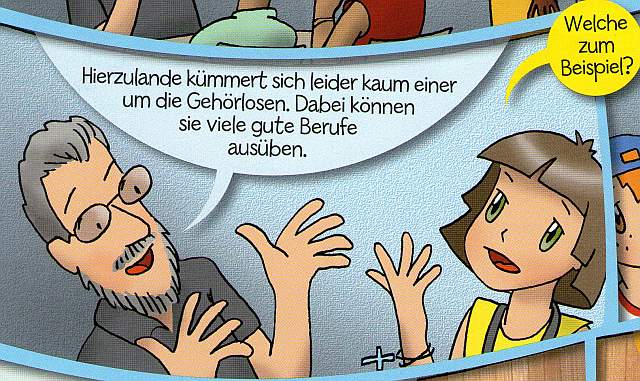 Charlie in German cartoon rendering